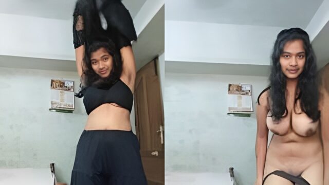 Desi beautiful girl making nude video secretly